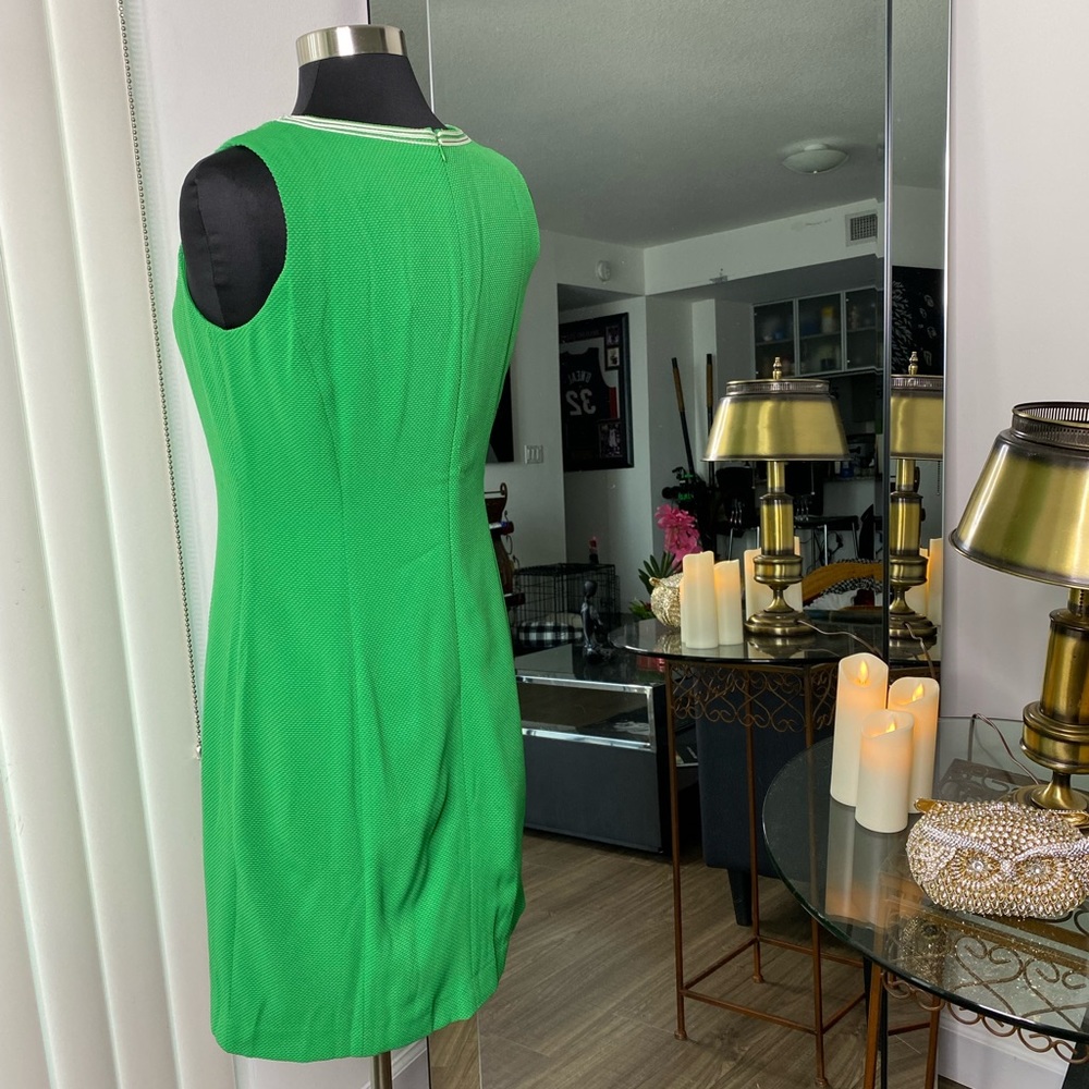 Pappagallo The Amaya dress v-neck stretch pique - Picture 5 of 12